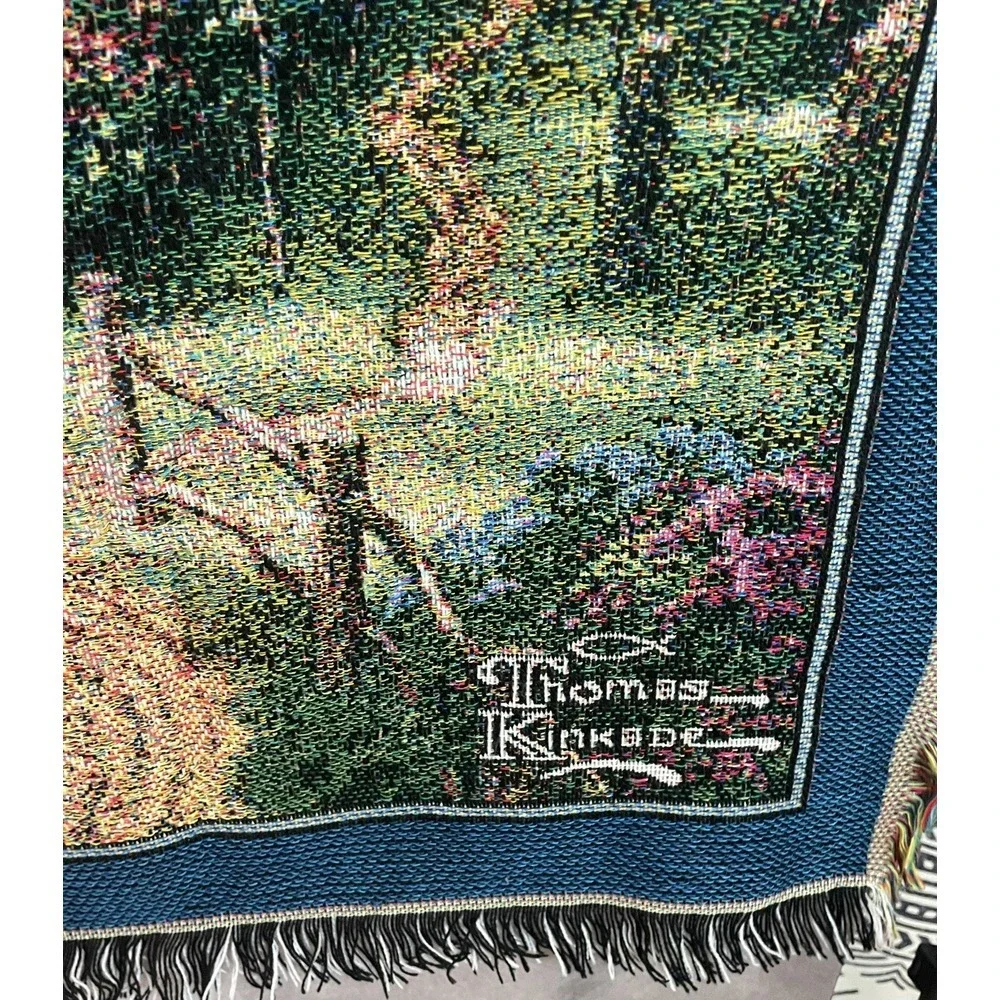 Thomas Kinkade The Lord Is My Light Afghan‎ Throw Blanket Psalm 27:1 56x47